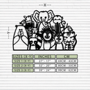 Cute Animal Metal Wall Art – Jungle & Safari Theme - KAF269