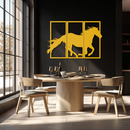 Galloping Horse Metal Wall Art – 3-Panel Western Decor - KAF270
