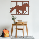 Galloping Horse Metal Wall Art – 3-Panel Western Decor - KAF270