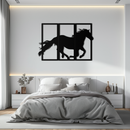 Galloping Horse Metal Wall Art – 3-Panel Western Decor - KAF270