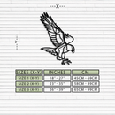 Eagle Metal Wall Art – Bold & Majestic Bird Decor - KAF271