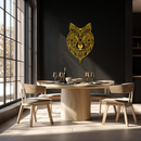 Mandala Wolf Metal Wall Art - Boho Animal Wall Decor - KAF272