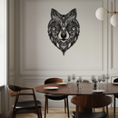 Mandala Wolf Metal Wall Art - Boho Animal Wall Decor - KAF272