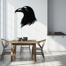 Raven Metal Wall Art - Mysterious Crow Silhouette Decor- KAF277
