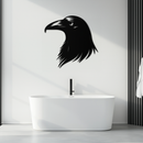 Raven Metal Wall Art - Mysterious Crow Silhouette Decor- KAF277