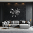 "Trick or Treat" Halloween Metal Wall Art – Spider Web Design- KAF278