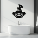 Witch Hat Pumpkin Metal Wall Art - Spooky Halloween Decor- KAF281