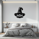 Witch Hat Pumpkin Metal Wall Art - Spooky Halloween Decor- KAF281