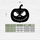 Pumpkin Metal Wall Art – Halloween Jack-O'-Lantern Decor- KAF282