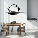 Seaside Sunset Metal Wall Art - Tranquil Ocean View Decor- KAF285