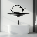 Seaside Sunset Metal Wall Art - Tranquil Ocean View Decor- KAF285