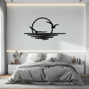 Seaside Sunset Metal Wall Art - Tranquil Ocean View Decor- KAF285