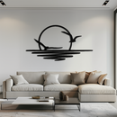 Seaside Sunset Metal Wall Art - Tranquil Ocean View Decor- KAF285