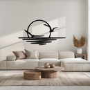 Seaside Sunset Metal Wall Art - Tranquil Ocean View Decor- KAF285