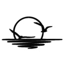 Seaside Sunset Metal Wall Art - Tranquil Ocean View Decor- KAF285