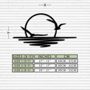 Seaside Sunset Metal Wall Art - Tranquil Ocean View Decor- KAF285