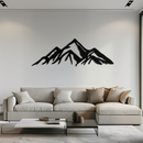 Mountain Metal Wall Art - Majestic Peak Silhouette Decor- KAF286