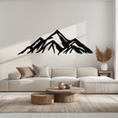 Mountain Metal Wall Art - Majestic Peak Silhouette Decor- KAF286