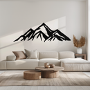 Mountain Metal Wall Art - Majestic Peak Silhouette Decor- KAF286