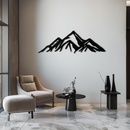 Mountain Metal Wall Art - Majestic Peak Silhouette Decor- KAF286