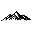 Mountain Metal Wall Art - Majestic Peak Silhouette Decor- KAF286