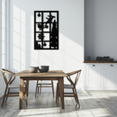 Christmas Window Scene Metal Wall Art - Festive Holiday Decor- KAF291