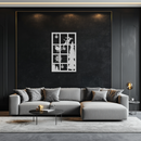 Christmas Window Scene Metal Wall Art - Festive Holiday Decor- KAF291