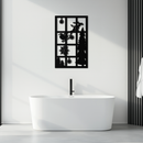 Christmas Window Scene Metal Wall Art - Festive Holiday Decor- KAF291