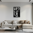 Christmas Window Scene Metal Wall Art - Festive Holiday Decor- KAF291