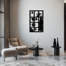 Christmas Window Scene Metal Wall Art - Festive Holiday Decor- KAF291