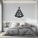 Christmas Tree Metal Wall Art - Festive Holiday Decoration- KAF296