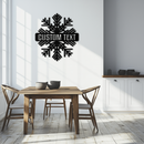 Custom Snowflake Metal Wall Art - Personalized Winter Decor- KAF297