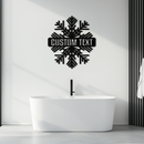 Custom Snowflake Metal Wall Art - Personalized Winter Decor- KAF297