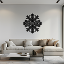 Custom Snowflake Metal Wall Art - Personalized Winter Decor- KAF297