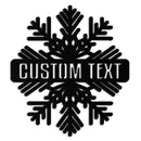 Custom Snowflake Metal Wall Art - Personalized Winter Decor- KAF297