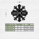 Custom Snowflake Metal Wall Art - Personalized Winter Decor- KAF297