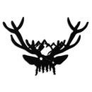 Majestic Deer Skull Metal Wall Art - Nature-Inspired Antler Decor- KAF300