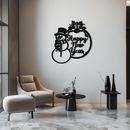 Happy New Year Metal Wall Art - Snowman Holiday Decor for Christmas and Winter- KAF305