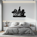 Frosty Trio Metal Wall Art - Merry Christmas Snowman Holiday Decor- KAF306