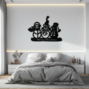 Frosty Trio Metal Wall Art - Merry Christmas Snowman Holiday Decor- KAF306