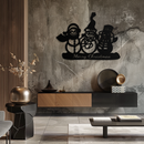 Frosty Trio Metal Wall Art - Merry Christmas Snowman Holiday Decor- KAF306