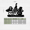 Frosty Trio Metal Wall Art - Merry Christmas Snowman Holiday Decor- KAF306