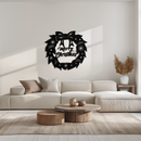 Merry Christmas Wreath Metal Wall Art - Festive Holiday Steel Decoration- KAF307