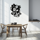 Christmas Snowman Metal Wall Art - Festive Holiday Gift Decor with Cute Snowman on Sled- KAF310