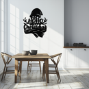 Ho Ho Ho Merry Christmas Metal Wall Art - Festive Reindeer Antlers Holiday Decor- KAF313