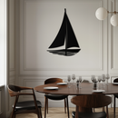 Nautical Sailboat Silhouette Metal Wall Art – Minimalist Ocean-Inspired Steel Decor- KAF326