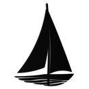 Nautical Sailboat Silhouette Metal Wall Art – Minimalist Ocean-Inspired Steel Decor- KAF326