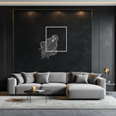 Ghost Metal Wall Art – Spooky Ghost Silhouette Steel Decor for Halloween or Gothic Interiors- KAF329
