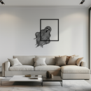 Ghost Metal Wall Art – Spooky Ghost Silhouette Steel Decor for Halloween or Gothic Interiors- KAF329