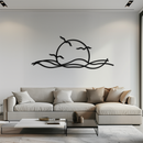 Sunset Metal Wall Art – Sunset Silhouette Steel Decor for Nature-Inspired Interiors- KAF331